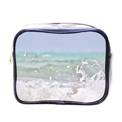 Ocean Heart Mini Toiletries Bag (one Side) by TheLazyPineapple