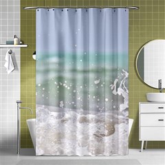 Ocean Heart Shower Curtain 48  X 72  (small)  by TheLazyPineapple