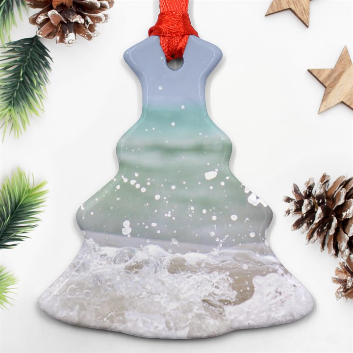 Ocean Heart Christmas Tree Ornament (Two Sides)