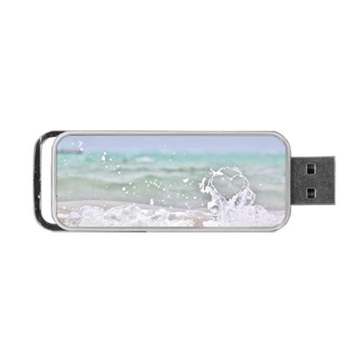 Ocean Heart Portable USB Flash (One Side)