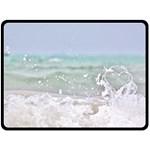 Ocean Heart Double Sided Fleece Blanket (Large)  80 x60  Blanket Front