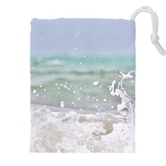 Ocean Heart Drawstring Pouch (4xl) by TheLazyPineapple