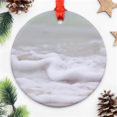 Ocean Seafoam Round Ornament (two Sides)