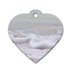 Ocean Seafoam Dog Tag Heart (one Side) by TheLazyPineapple