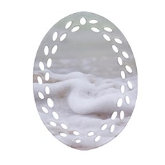 Ocean Seafoam Ornament (oval Filigree) by TheLazyPineapple