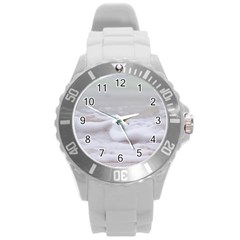 Ocean Seafoam Round Plastic Sport Watch (l) by TheLazyPineapple