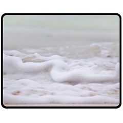 Ocean Seafoam Double Sided Fleece Blanket (medium)  by TheLazyPineapple