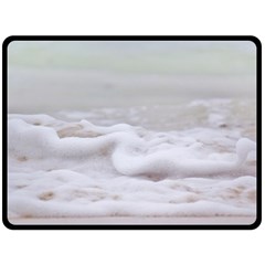 Ocean Seafoam Double Sided Fleece Blanket (large)  by TheLazyPineapple