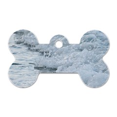 Ocean Waves Dog Tag Bone (one Side) by TheLazyPineapple