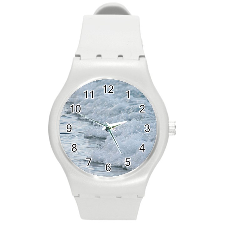 Ocean Waves Round Plastic Sport Watch (M)