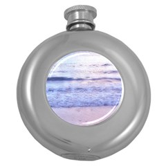 Pink Ocean Dreams Round Hip Flask (5 Oz) by TheLazyPineapple