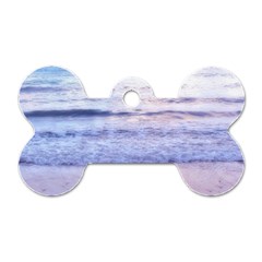 Pink Ocean Dreams Dog Tag Bone (two Sides) by TheLazyPineapple