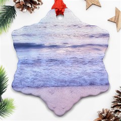 Pink Ocean Dreams Snowflake Ornament (two Sides)