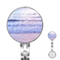 Pink Ocean Dreams Stainless Steel Nurses Watch by TheLazyPineapple