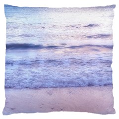 Pink Ocean Dreams Large Flano Cushion Case (two Sides) by TheLazyPineapple