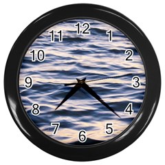 Ocean At Dusk Wall Clock (black) by TheLazyPineapple