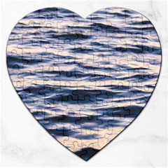 Ocean At Dusk Jigsaw Puzzle (heart) by TheLazyPineapple