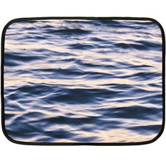 Ocean At Dusk Double Sided Fleece Blanket (mini)  by TheLazyPineapple