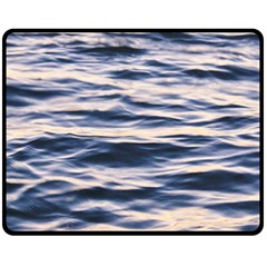 Ocean At Dusk Fleece Blanket (medium)  by TheLazyPineapple