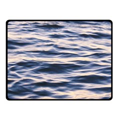 Ocean At Dusk Double Sided Fleece Blanket (small)  by TheLazyPineapple