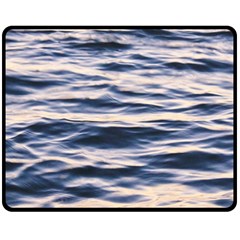 Ocean At Dusk Double Sided Fleece Blanket (medium)  by TheLazyPineapple