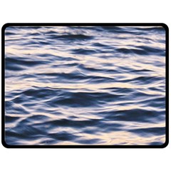 Ocean At Dusk Double Sided Fleece Blanket (large)  by TheLazyPineapple