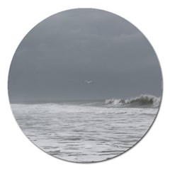 Stormy Seas Magnet 5  (round) by TheLazyPineapple