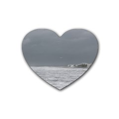 Stormy Seas Rubber Coaster (heart) 