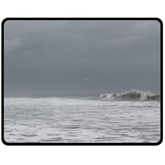 Stormy Seas Double Sided Fleece Blanket (medium)  by TheLazyPineapple