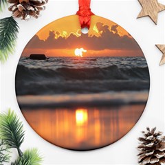 Ocean Sunrise Ornament (round) by TheLazyPineapple