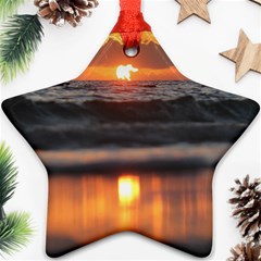 Ocean Sunrise Ornament (star)