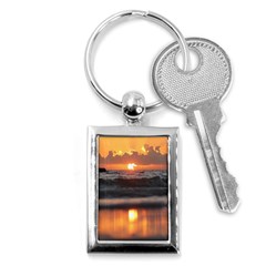 Ocean Sunrise Key Chain (rectangle) by TheLazyPineapple