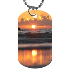 Ocean Sunrise Dog Tag (two Sides) by TheLazyPineapple