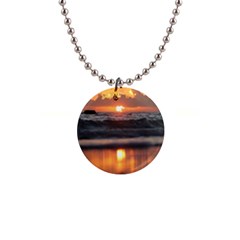 Ocean Sunrise 1  Button Necklace