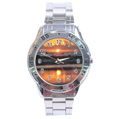 Ocean Sunrise Stainless Steel Analogue Watch