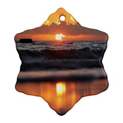 Ocean Sunrise Ornament (snowflake)