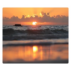 Ocean Sunrise Double Sided Flano Blanket (small) 