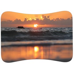 Ocean Sunrise Velour Seat Head Rest Cushion by TheLazyPineapple