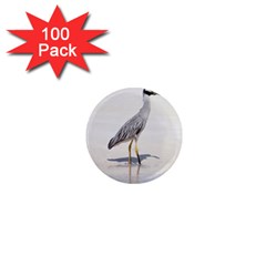 Beach Heron Bird 1  Mini Magnets (100 Pack) 