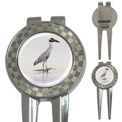 Beach Heron Bird 3-in-1 Golf Divots by TheLazyPineapple