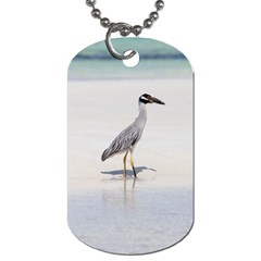 Beach Heron Bird Dog Tag (one Side)