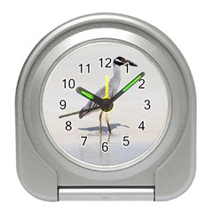 Beach Heron Bird Travel Alarm Clock