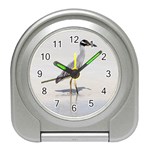 Beach Heron Bird Travel Alarm Clock Front