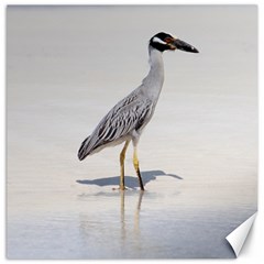 Beach Heron Bird Canvas 20  X 20  by TheLazyPineapple