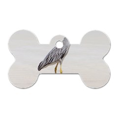 Beach Heron Bird Dog Tag Bone (one Side) by TheLazyPineapple