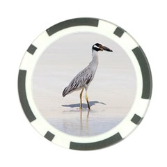 Beach Heron Bird Poker Chip Card Guard (10 Pack)