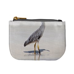 Beach Heron Bird Mini Coin Purse