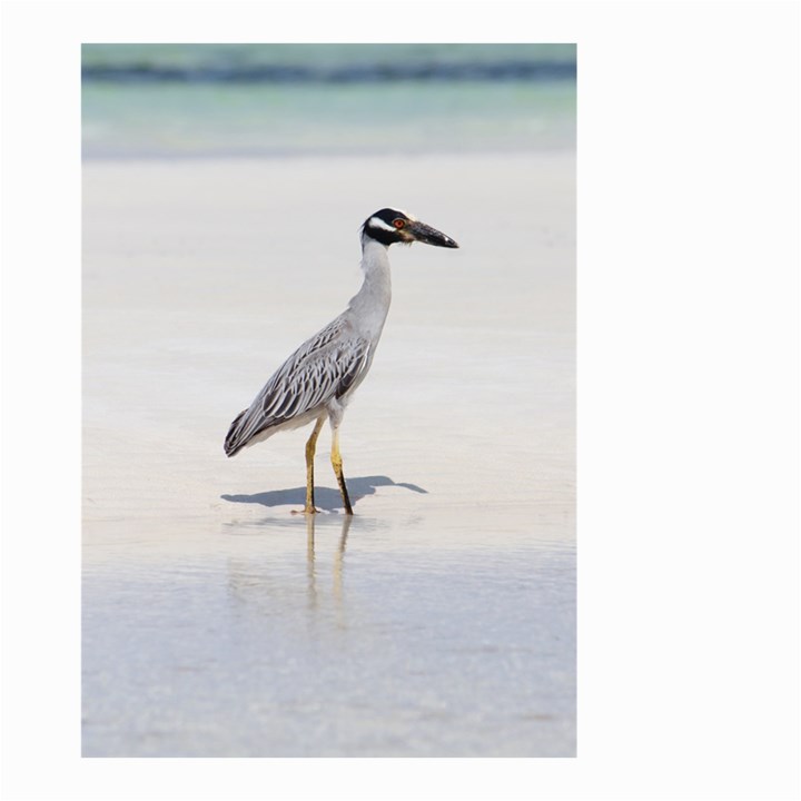 Beach Heron Bird Small Garden Flag (Two Sides)