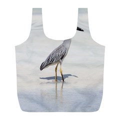 Beach Heron Bird Full Print Recycle Bag (l) by TheLazyPineapple