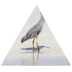 Beach Heron Bird Wooden Puzzle Triangle